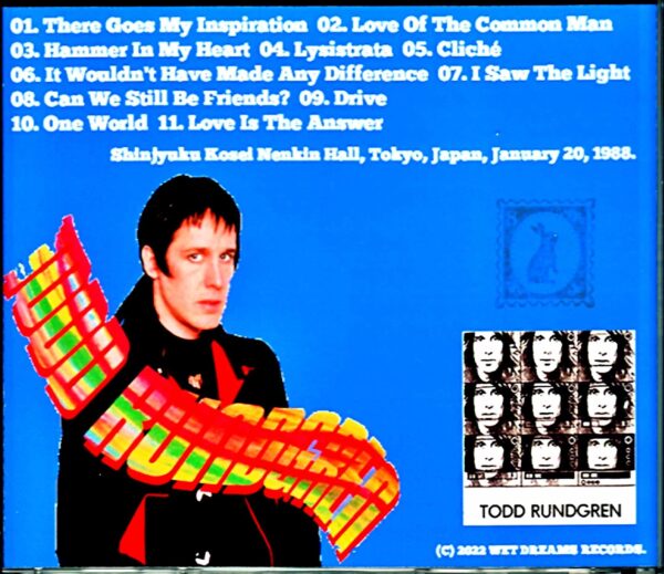 Todd Rundgren/Tokyo,Japan 1988 - Image 2