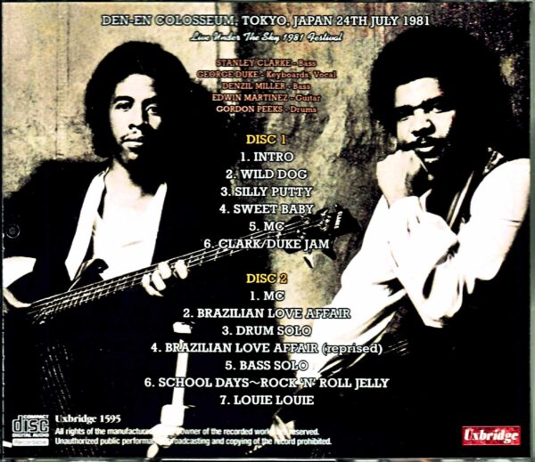 Stanley Clarke George Duke / Tokyo, Japan 1981 - Image 2