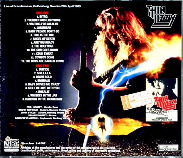 Thin Lizzy Thin Lizzy/Sweden 1983 - Image 2