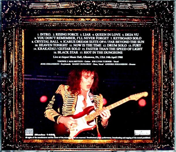 Yngwie J. Malmsteen's Rising Force Yngwie Malmsteen/PA,USA 1988 - Image 2