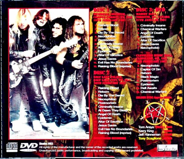 Slayer/Tour Collection 1987 - Image 2