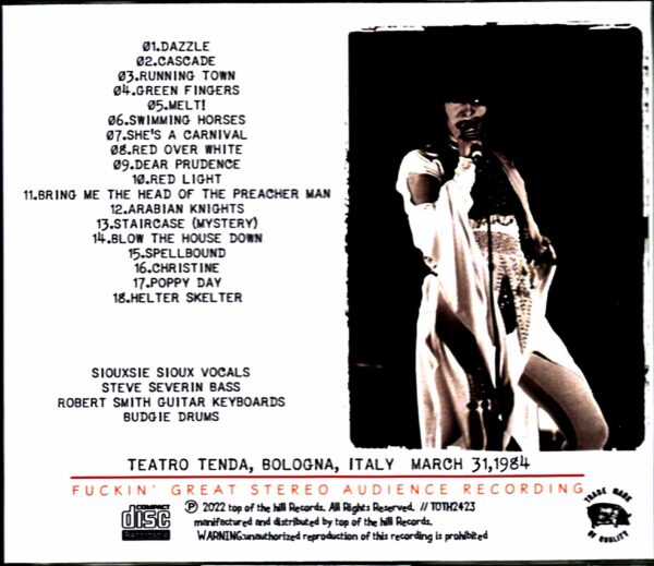 Siouxsie and the Banshees/Italy 1984 Complete - Image 2