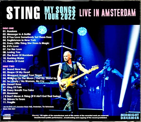Sting/Netherlands 2022 Complete - Image 2