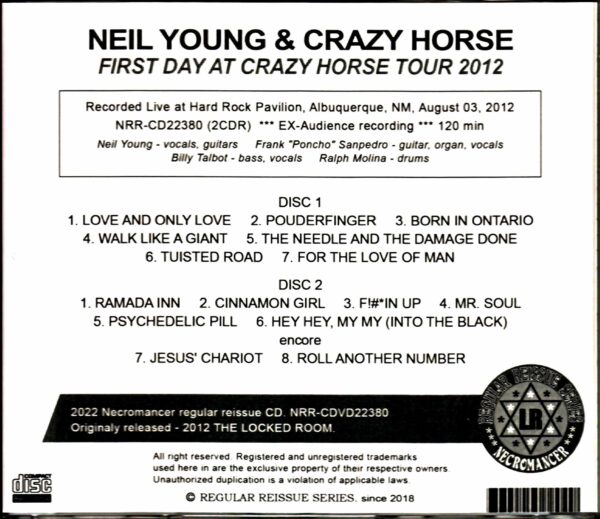 Neil Young Crazy Horse & Neil Young/NM,USA 2012 - Image 2