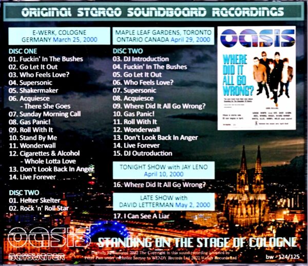 Oasis/Germany 2000 Complete & more - Image 2