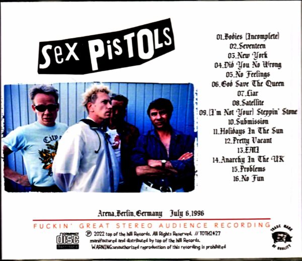 Sex Pistols Sex Pistols/Germany 1996 Complete - Image 2