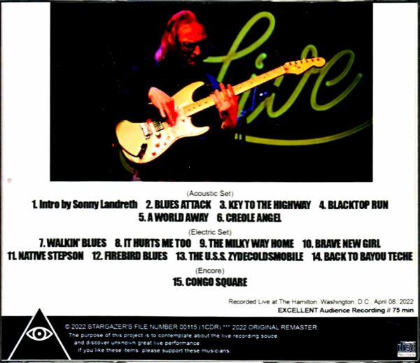 Sonny Landreth/WA,USA 2022 - Image 2