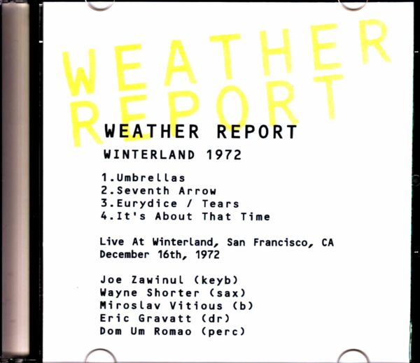 Weather Report/CA,USA 1972 - Image 2