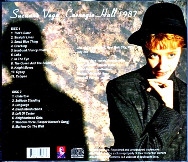 Suzanne Vega/NY,USA 1987 Complete - Image 2