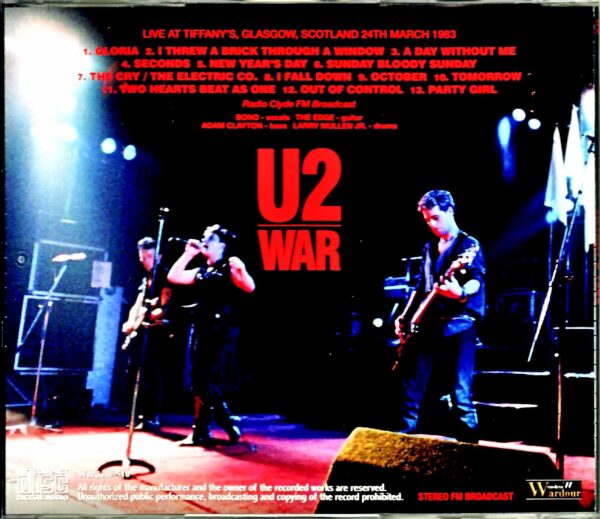 U2/Scotland,UK 1983 FM Broadcast - Image 2