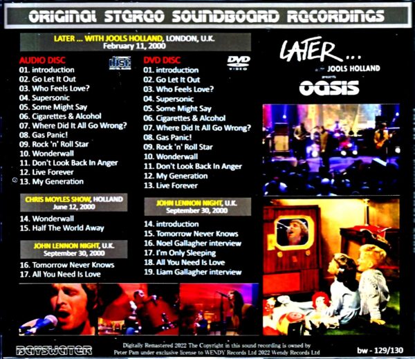 Oasis/London,UK 2000 & more S & V - Image 2