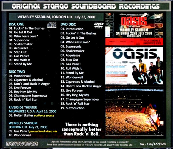 Oasis Oasis/London, UK performance and other sound and video set London, UK 2000 & more S & V - Image 2