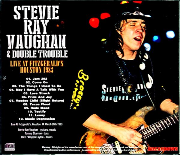 Stevie Ray Vaughan & Double Trouble Stevie Ray Vaughan/TX,USA 1983 Complete - Image 2