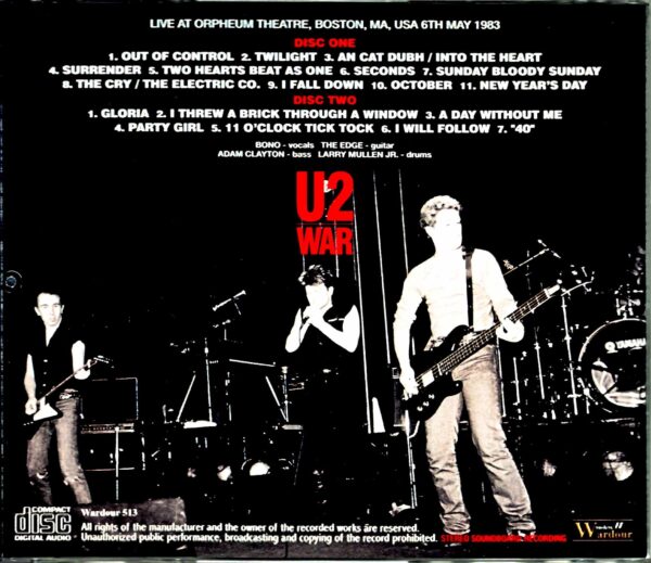 U2/MA,USA 5.6.1983 Complete - Image 2