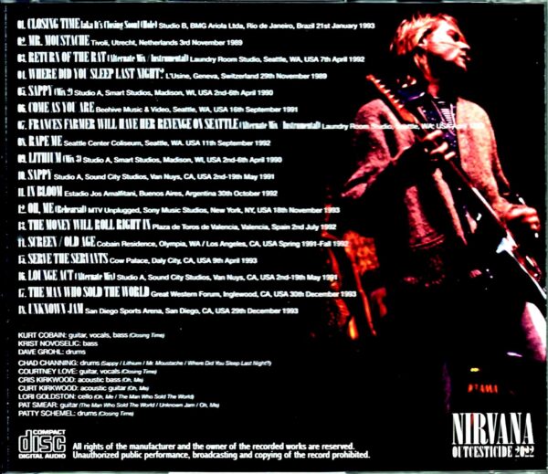 Nirvana/Rare Tracks Remastered & Revised Edition - Image 2