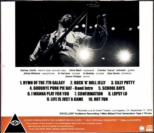 Stanley Clarke/CA,USA 1979 Brushed Mike Millard Tape - Image 2