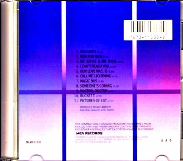 Who,The Who/Magic Bus Original US CD - Image 2