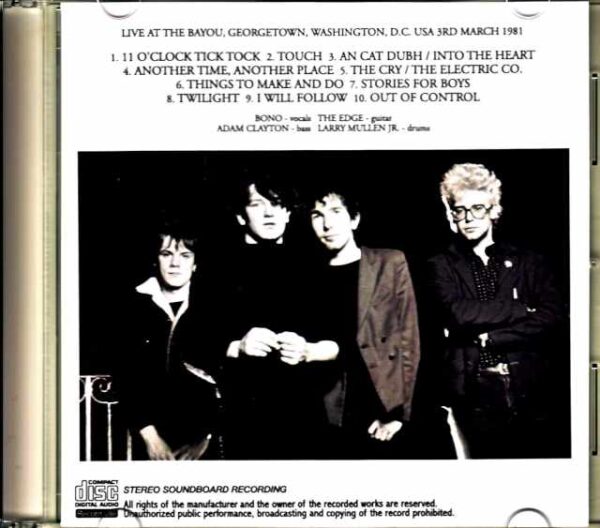 U2/WA,USA 1981 - Image 2