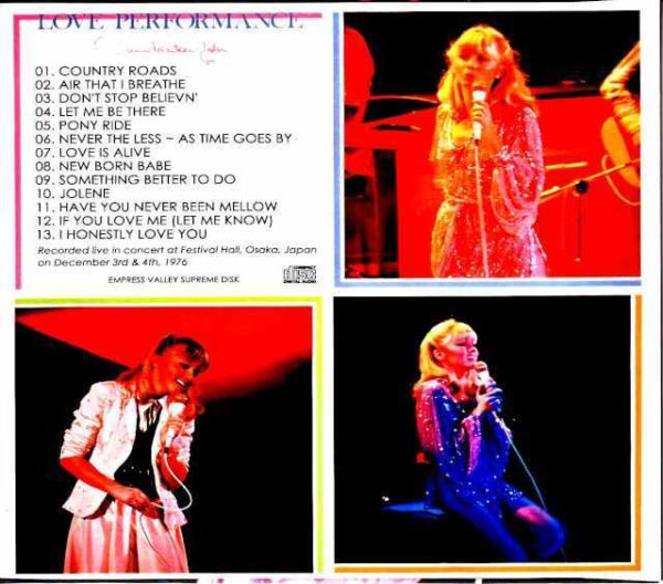 Olivia Newton - John Olivia Newton-John/Performance of Love Osaka,Japan 1976 2Days - Image 2