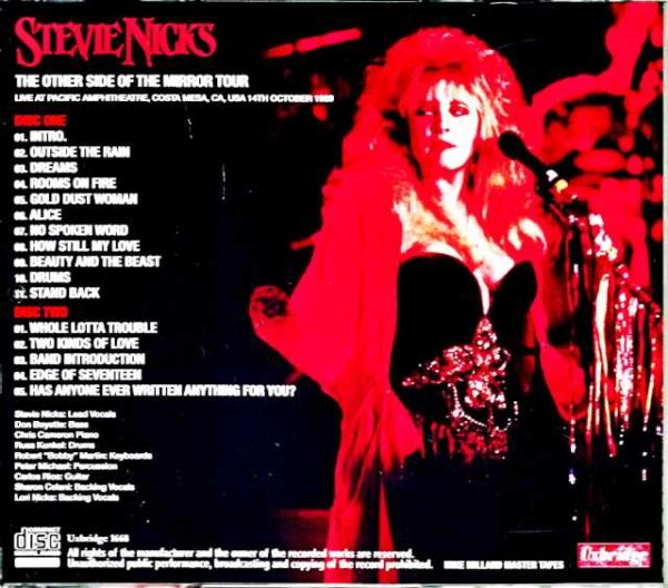 Stevie Nicks/CA,USA 1989 Mike Millard Master Tapes - Image 2