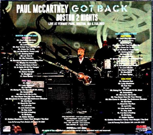 Paul McCartney/MA,USA 2022 2Days - Image 2