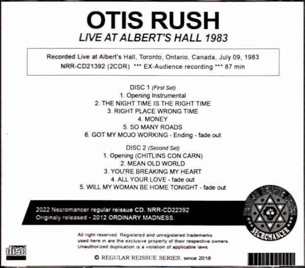 Otis Rush/Canada 1983 - Image 2