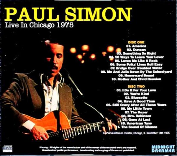 Paul Simon/IL,USA 1975 Complete - Image 2