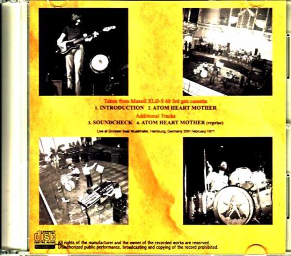 Pink Floyd Pink Floyd/Germany 2.25.1971 3rd Gen Cassette Edition - Image 2