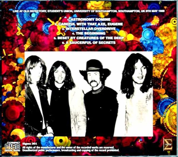 Pink Floyd Pink Floyd/England,UK 5.9.1969 Upgrade - Image 2