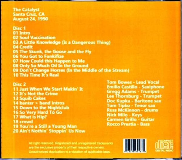 Tower of Power/CA,USA 1990 - Image 2