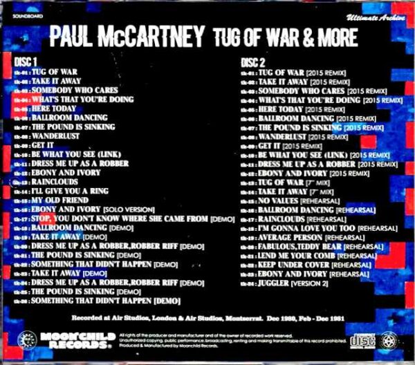 Paul McCartney / Tug of War Demos - Image 2