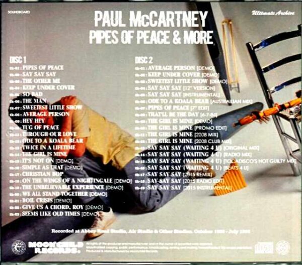 Paul McCartney / Pipes of Peace The ultimate reinforcement album Pipes of Peace Demos - Image 2