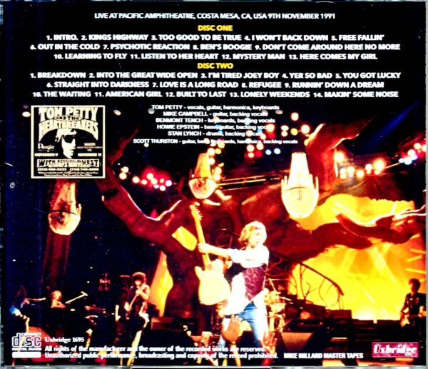Tom Petty and the Heartbreakers Tom Petty/CA,USA 1991 Mike Millard Master Tapes - Image 2