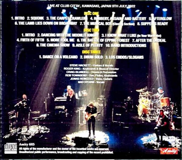 Steve Hackett/Kanagawa,Japan 7.9.2022 Complete - Image 2