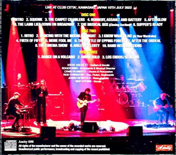 Steve Hackett/Kanagawa,Japan 7.10.2022 Complete - Image 2