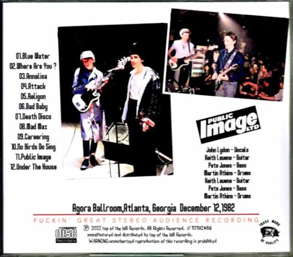 P.I.L. Public Image Ltd Public Image Limited/GA,USA 1982 Complete - Image 2