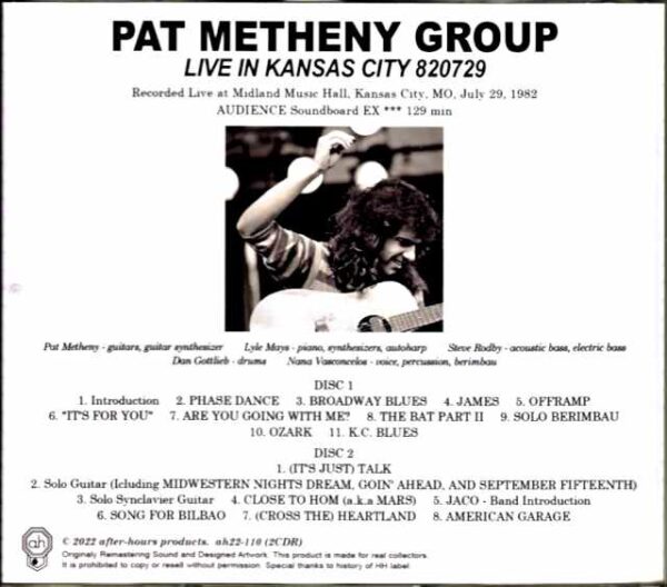 Pat Metheny Group Lyle Mays Pat Metheny Lyle Mays/MO,USA 1982 Complete - Image 2