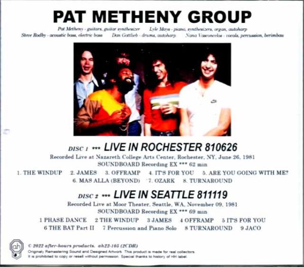 Pat Metheny Group Lyle Mays Pat Metheny Lyle Mays/NY,USA 1981 & more - Image 2