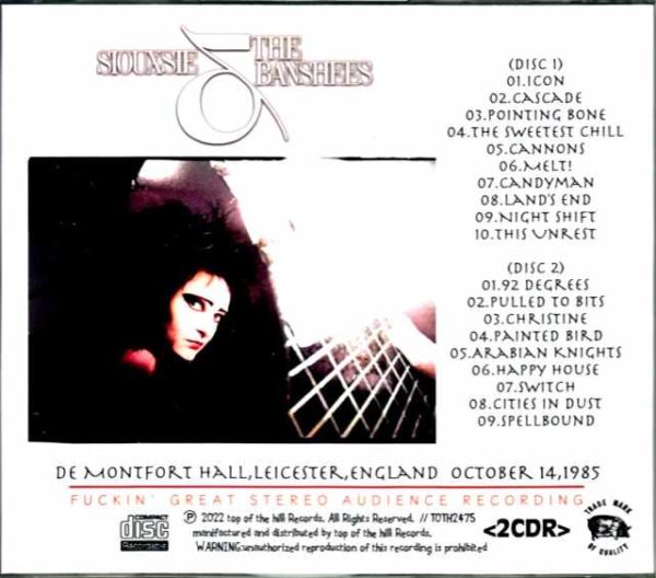 Siouxsie and the Banshees/England,UK 1985 Complete - Image 2