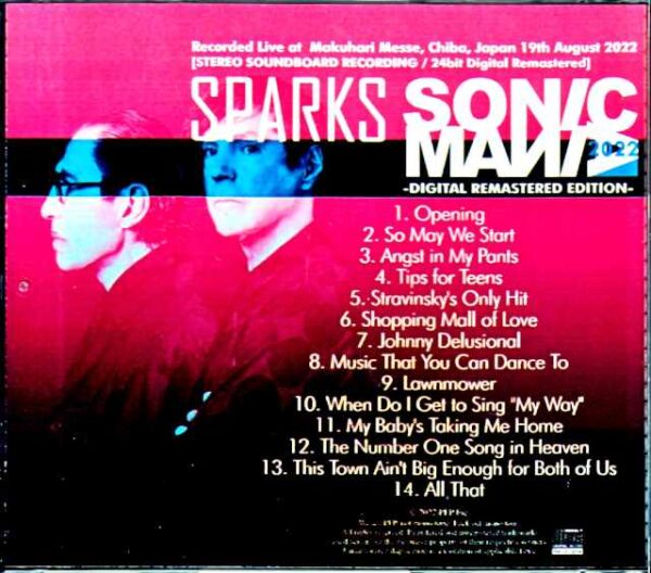 Sparks/Chiba,Japan 2022 Complete 24bit Digital Remastered Edition - Image 2