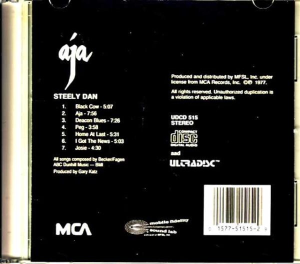 Steely Dan/Aja Original US Mobile Fidelity Sound Lab - Image 2