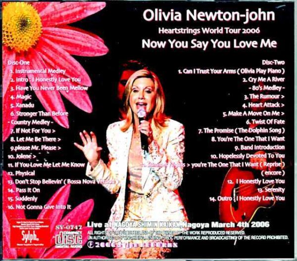 Olivia Newton-John Olivia Newton-John/Nagoya Performance 2006 Complete Edition Aichi,Japan 2006 Complete - Image 2