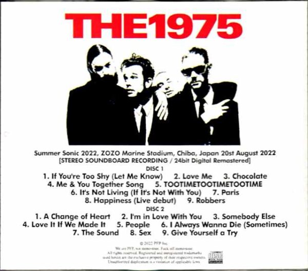 The 1975 The Nineteen Seventy-Five/Chiba,Japan 2022 Complete 24Bit Digital Remastered - Image 2