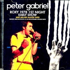 Peter Gabriel/CA,USA 1978 Early Show Mike Millard Master Tapes