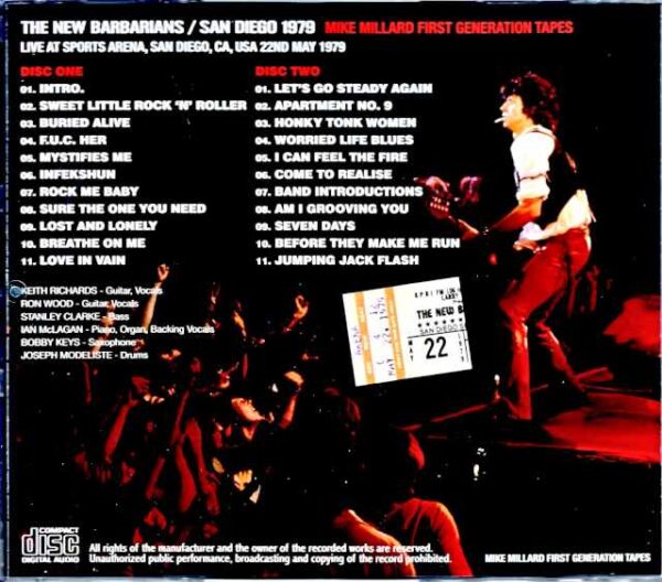 New Barbarians/CA,USA 1979 Mike Millard 1st Generation Tapes - Image 2