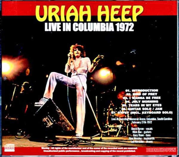 Uriah Heep/SC,USA 1972 - Image 2