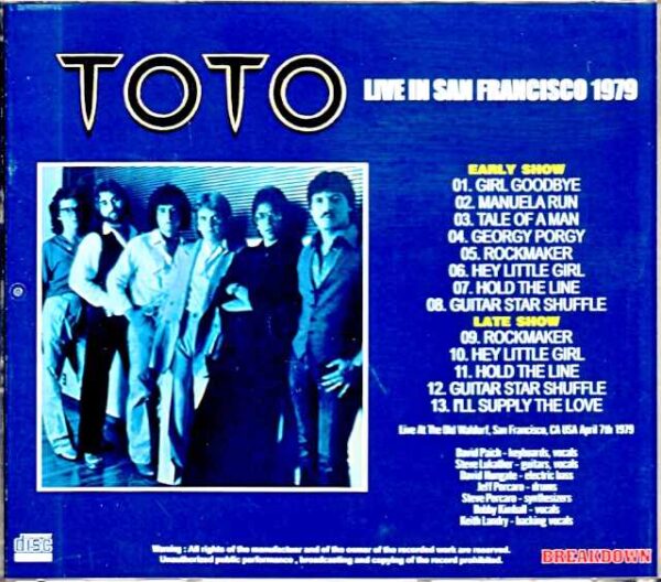 Toto/CA,USA 1979 - Image 2