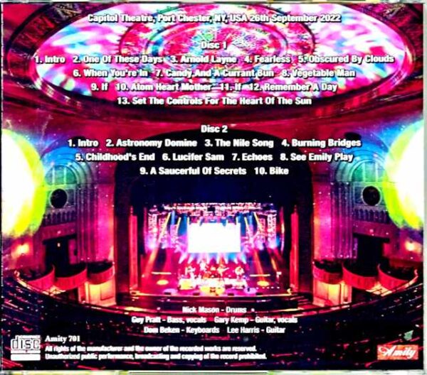 Nick Mason's Saugerful of Secrets Nick Mason/NY,USA 2022 - Image 2