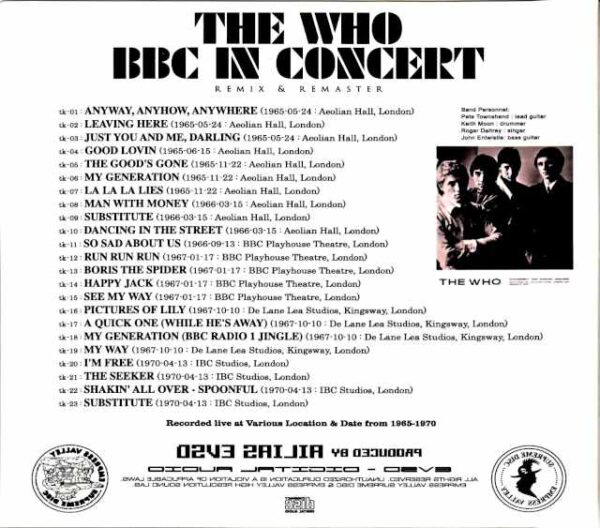Who,The Who/BBC Live Recordings Various Locations & Dates from 1965-1970 - Image 2
