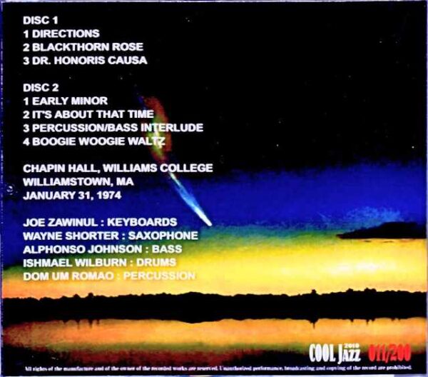 Weather Report/MA,USA 1974 Complete - Image 2
